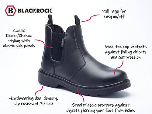 Blackrock Steel Toe Cap Chelsea Safety Boots – Slip On Work Shoes