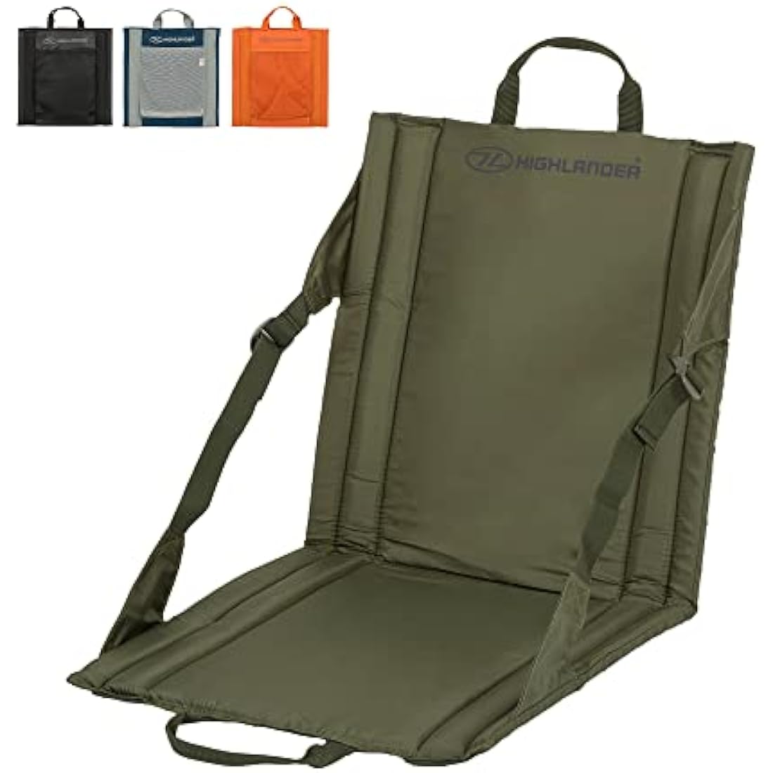 Highlander Outdoor Sit Mat – Portable Folding Stadium Seat with Back Support