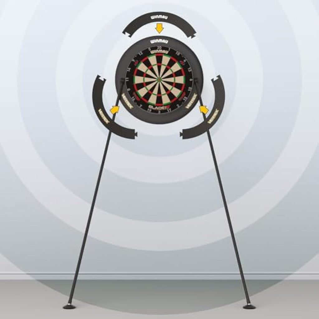 Winmau Vertex Dartboard Stand – Portable Adjustable Steel Tripod