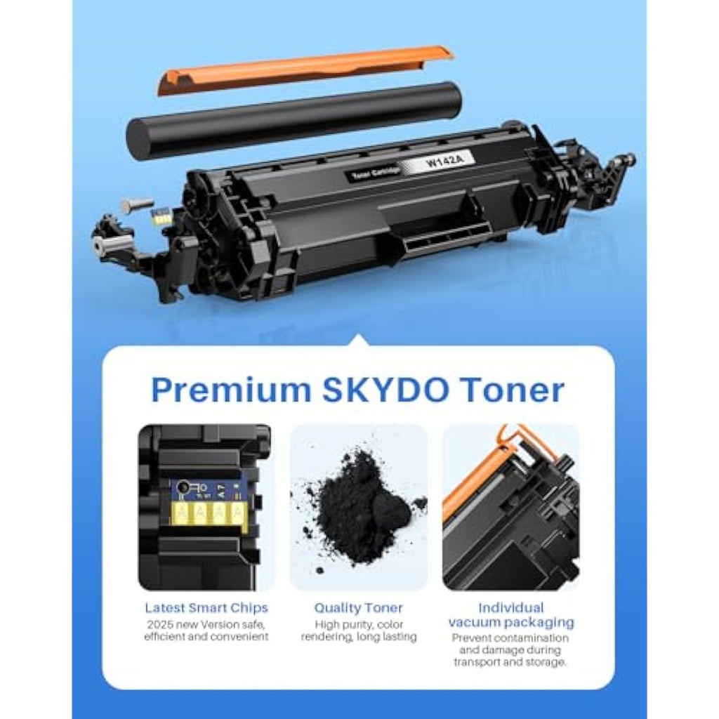 Skydo 142A Black Toner Cartridge for HP LaserJet M110w M140w | 1-Pack