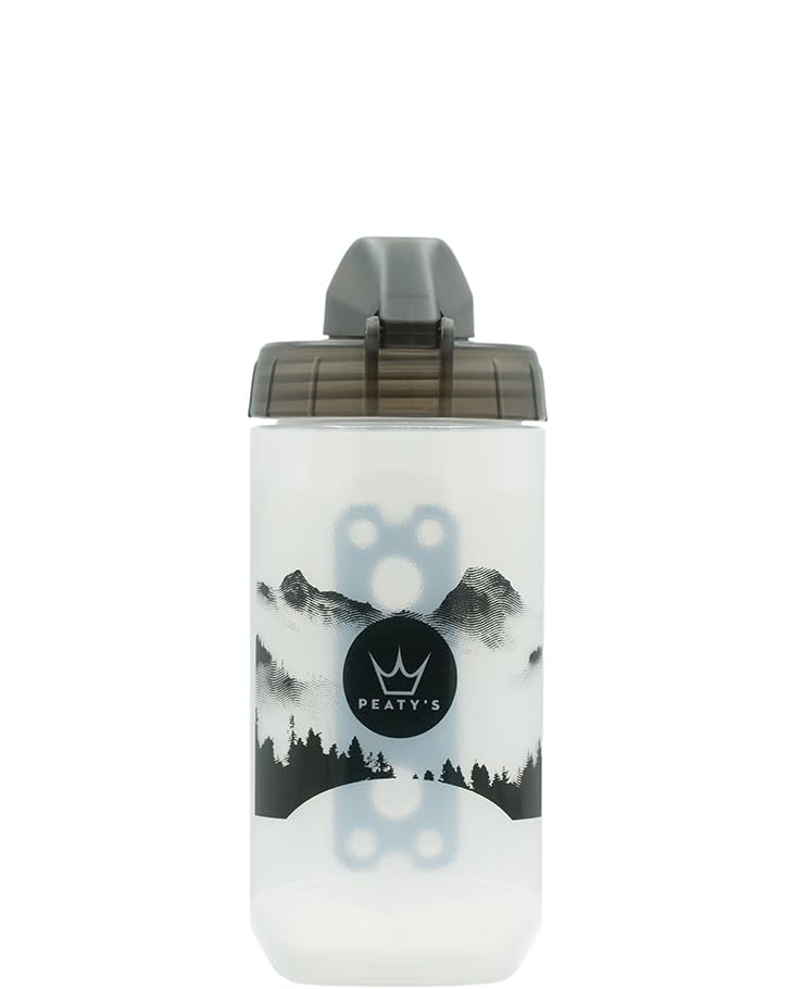 Peaty's x Fidlock Magnetic 450ml Bike Water Bottle with Mount | Clear