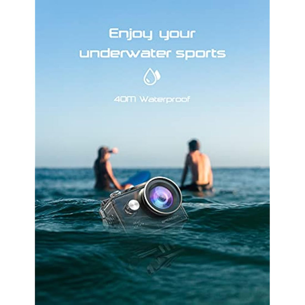 Apexcam 4K Action Camera | 20MP Waterproof Sports Cam with Remote