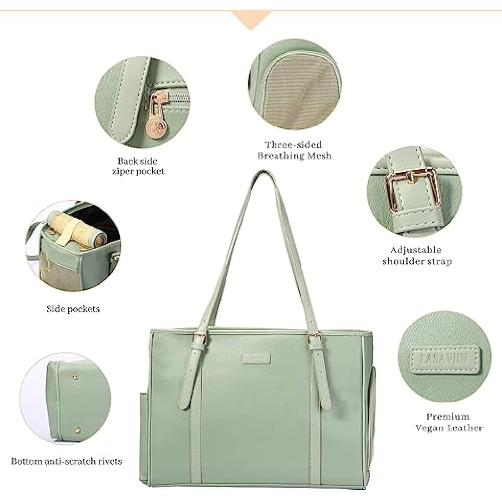 Vegan Leather Pet Carrier – Airline Approved Dog Purse (Green)