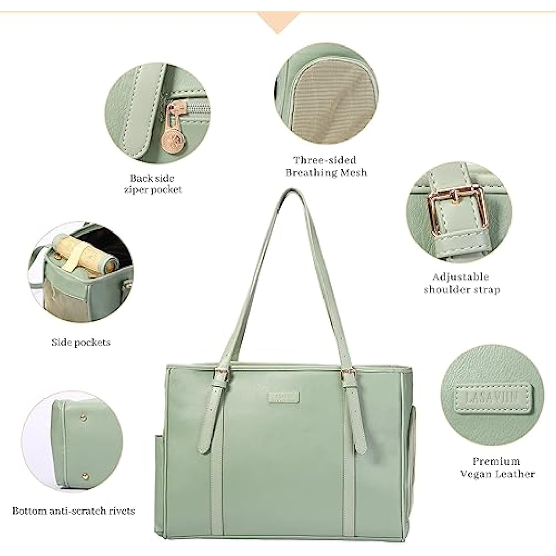 Vegan Leather Pet Carrier – Airline Approved Dog Purse (Green)