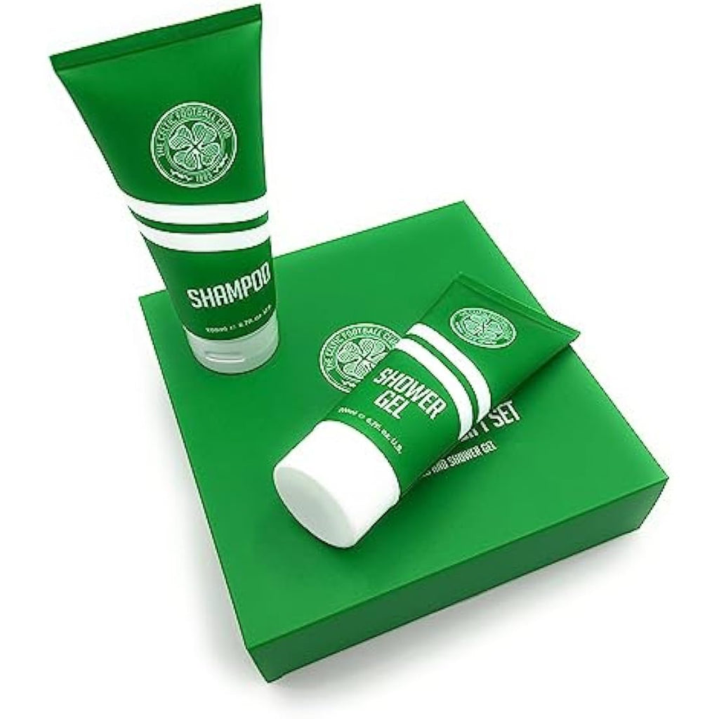 Celtic FC Men's Grooming Gift Set – 200ml Shower Gel & Shampoo Duo