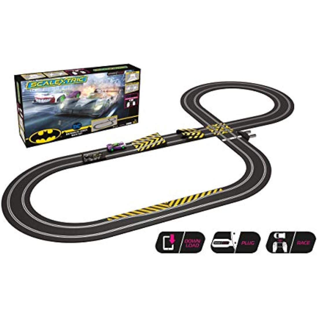 Scalextric Batman vs Joker Slot Car Racing Set – Spark Plug Edition