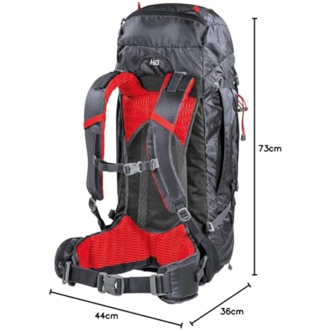 Ferrino Finisterre Trekking Backpack - 210D Polyester with Rain Cover