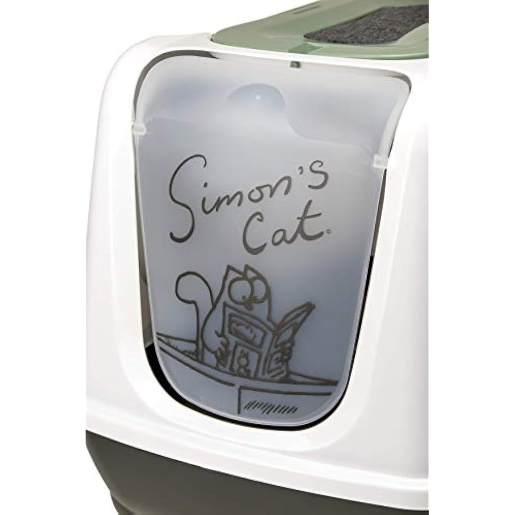 Simon's Cat Enclosed Litter Box with Carbon Filter and Scoop – 50cm