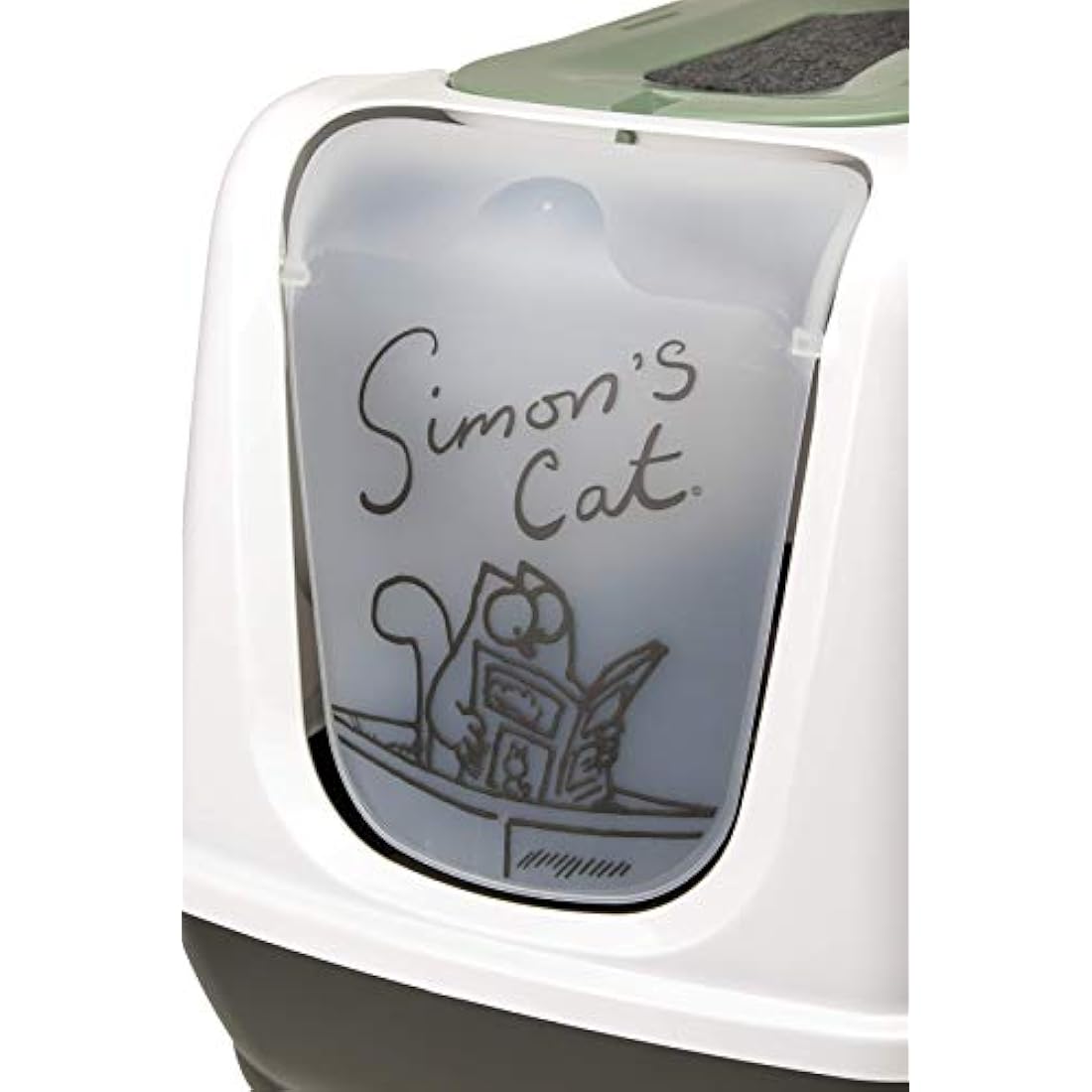 Simon's Cat Enclosed Litter Box with Carbon Filter and Scoop – 50cm