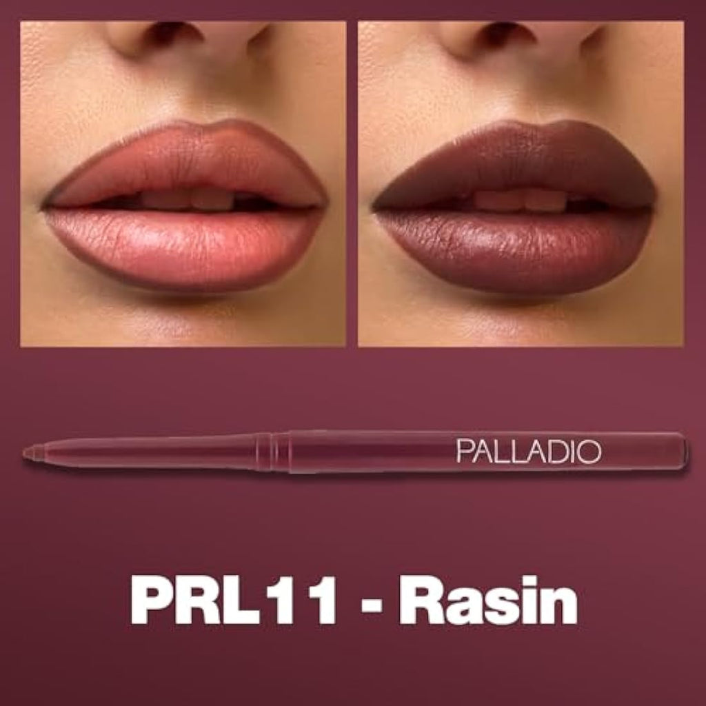 Palladio Retractable Lip Liner – Waterproof & Long-Lasting Slim Pencil