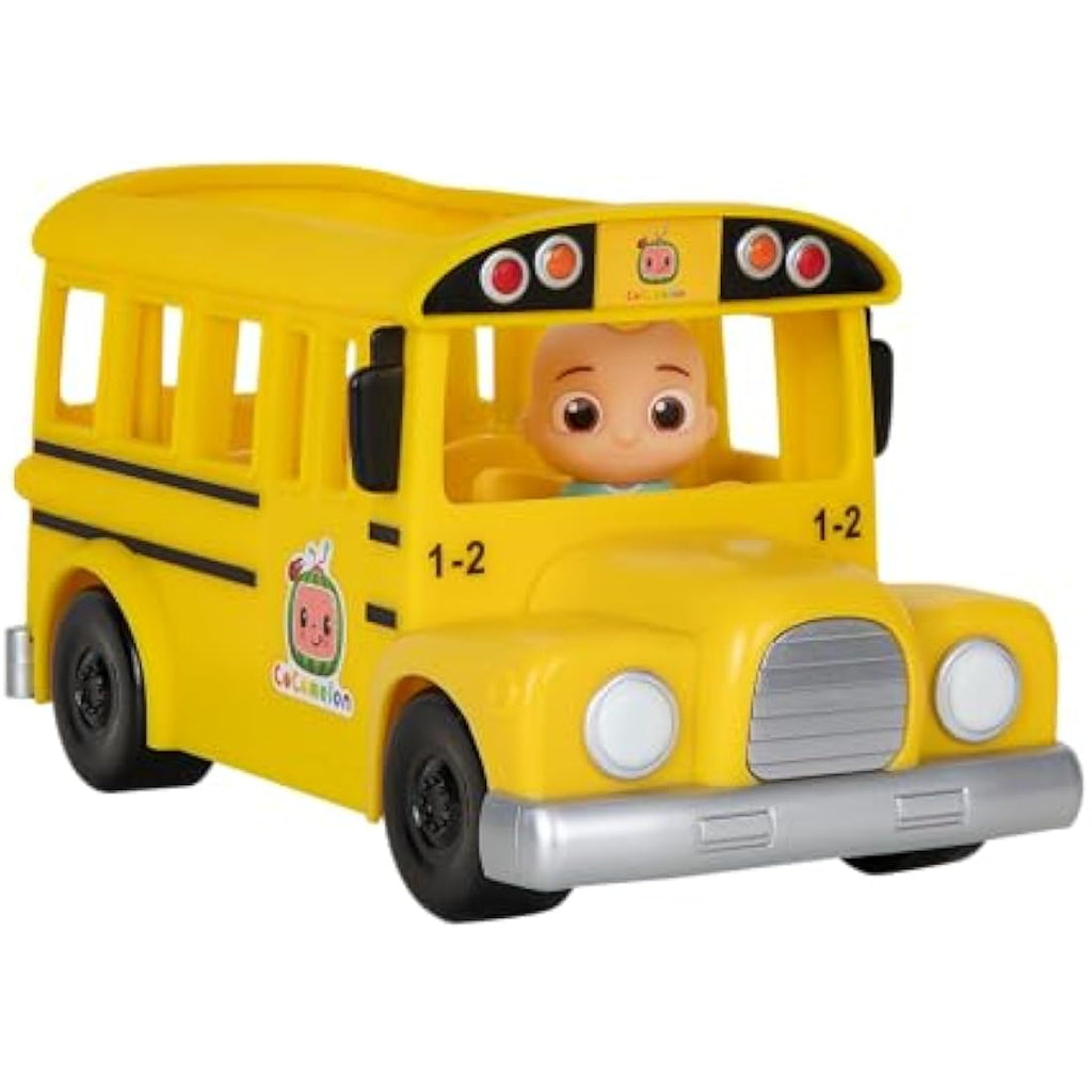 CoComelon Musical Yellow School Bus with JJ Figure - Toddler Toy