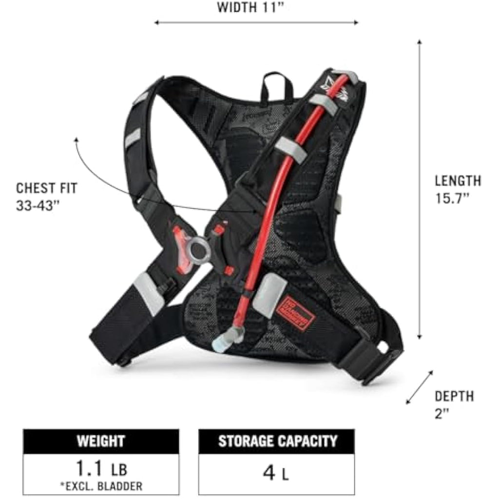 USWE Moto Hydro 3L Hydration Backpack – Bounce Free Enduro Dirt Bike Pack