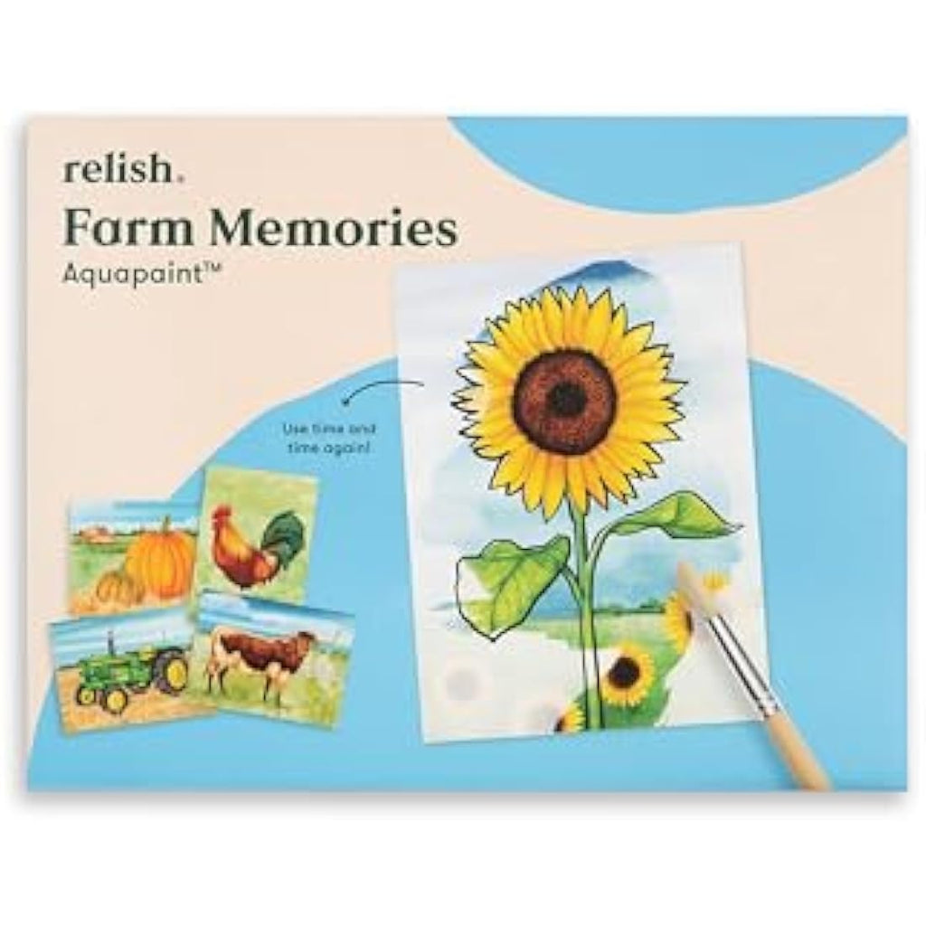 Relish Aquapaints Farm Memories | Reusable Dementia Painting Pack of 5
