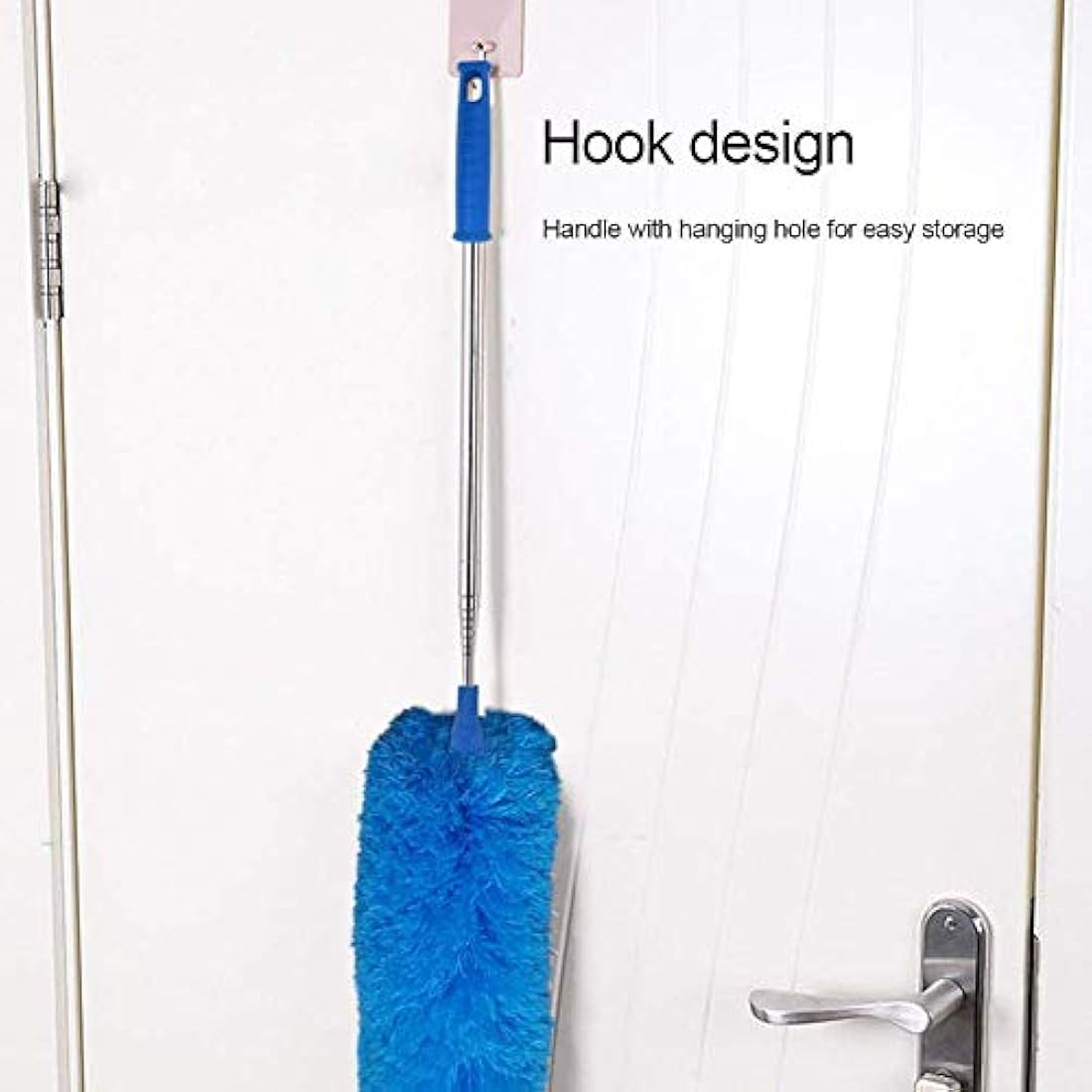 Jolof Store Microfiber Feather Duster with 100-inch Telescoping Pole – Blue