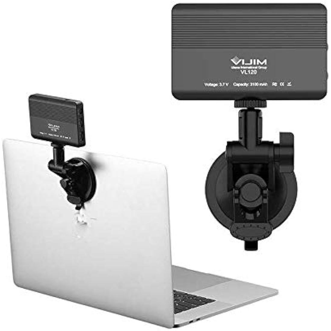 VIJIM VL120 Portable LED Video Light with Suction Cup for Laptop