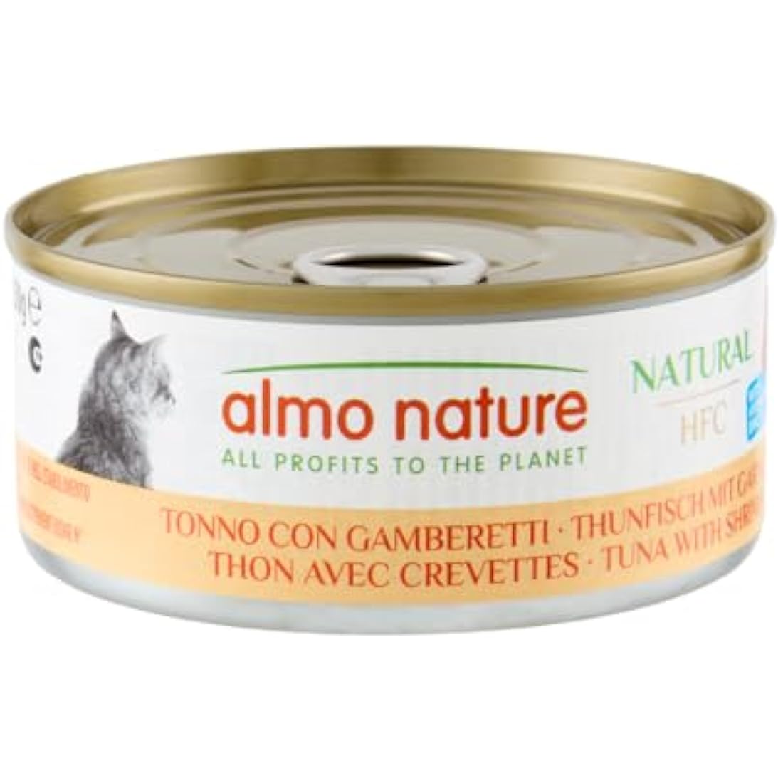 Almo Nature HFC Natural Wet Cat Food – Tuna and Shrimps – 24 x 70g