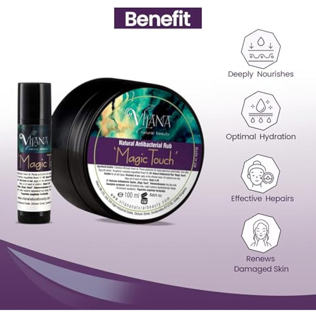 Vilana Magic Touch Natural Antibacterial Salve - Healing Balm 100ml (Pack 2)