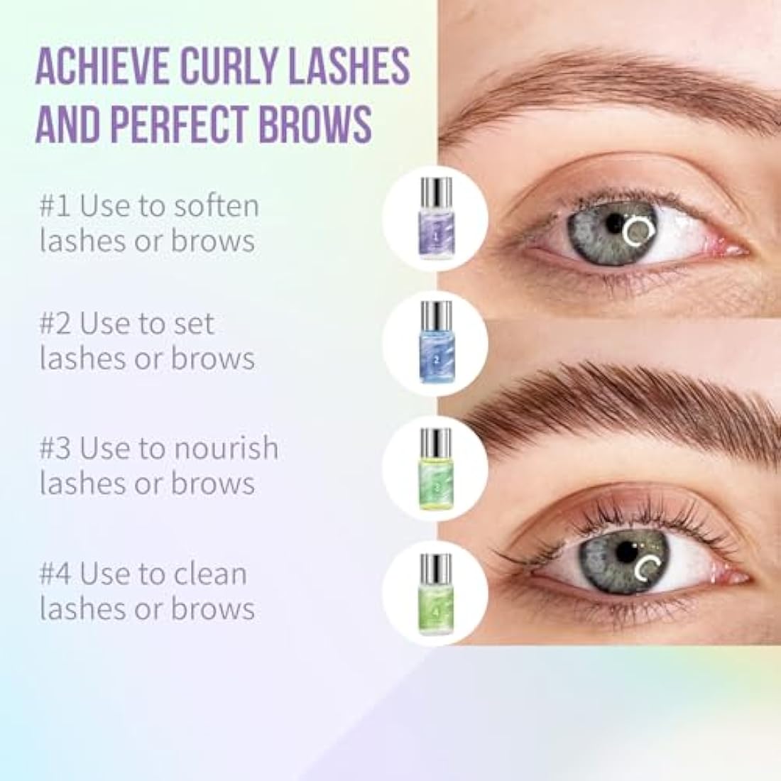 PERMANIA 4-in-1 Lash Lift and Tint Kit | Eyelash Perm & Brow Lamination