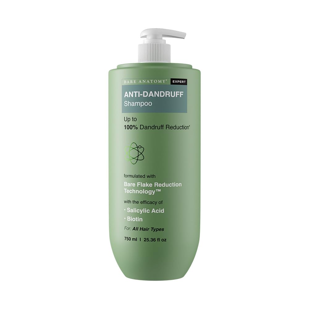 Bare Anatomy Anti-Dandruff Shampoo with Salicylic Acid & Biotin - 750ml