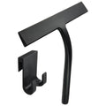 igadgitz home U7224 Silicone Shower Squeegee, Shower Wiper Blade, Window Squeegee with Storage holder - Black