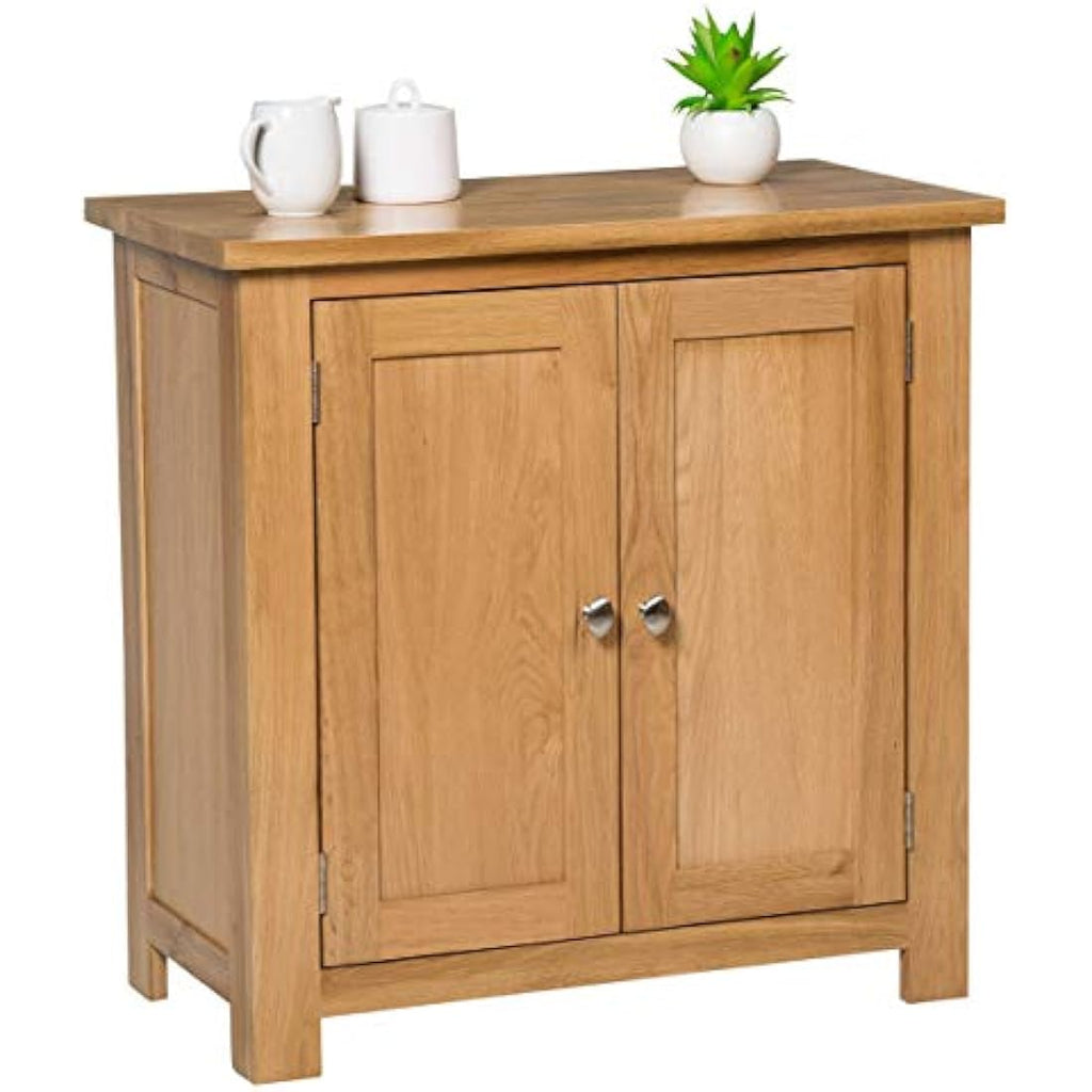Hallowood Waverly Small Oak Sideboard – 2 Door Solid Wood Cabinet