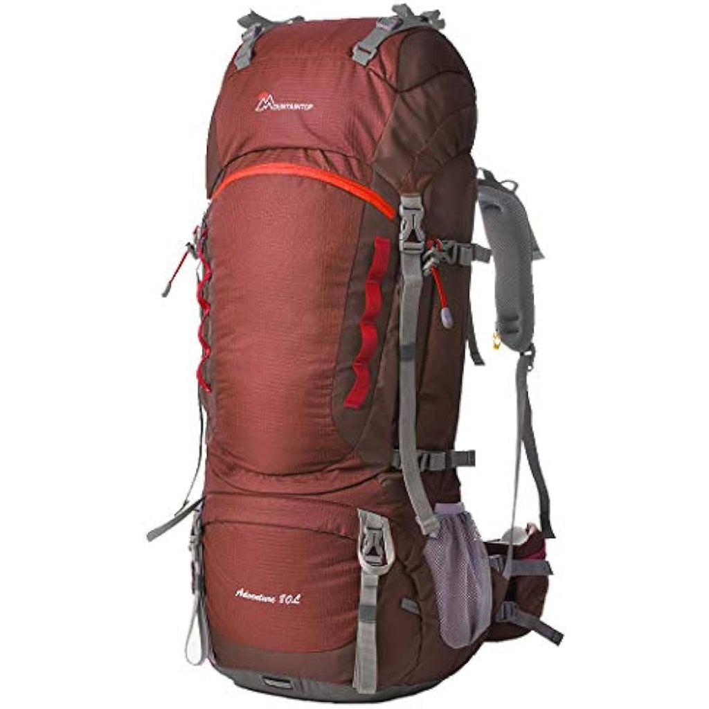 MOUNTAINTOP 80L Hiking Backpack – Waterproof Nylon Trekking Rucksack