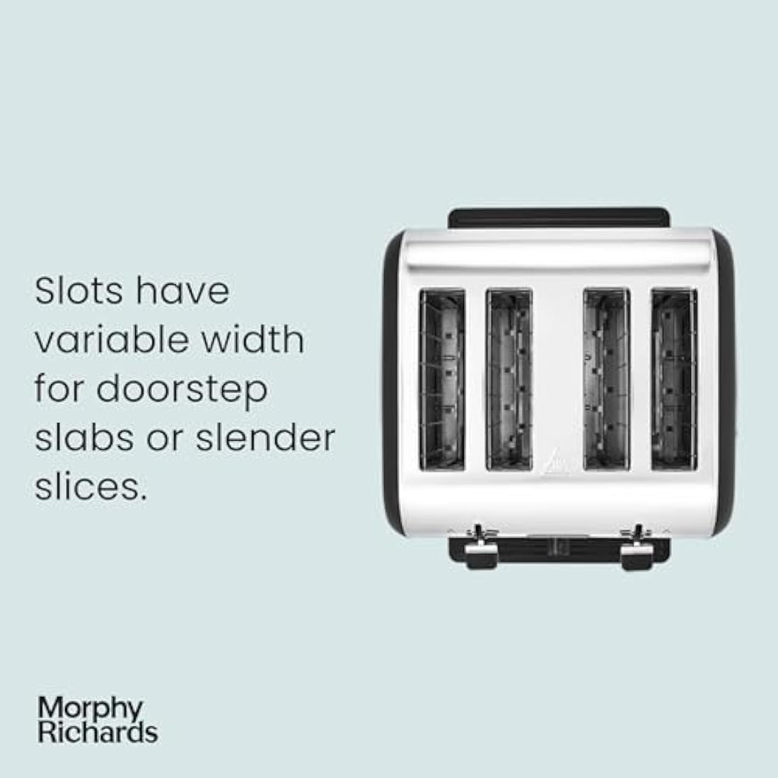 Morphy Richards Venture 4 Slice Toaster – Black with Defrost & High Lift