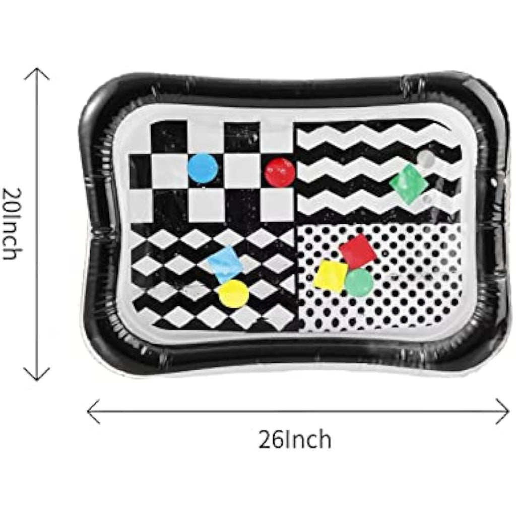 PandaEar 2-Pack Tummy Time Water Mat | Inflatable Baby Sensory Play Mat