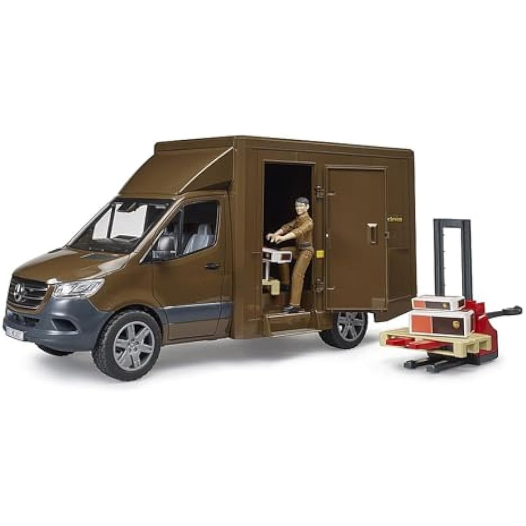 Mercedes Benz Sprinter UPS Delivery Van with Pallet Mover and Driver