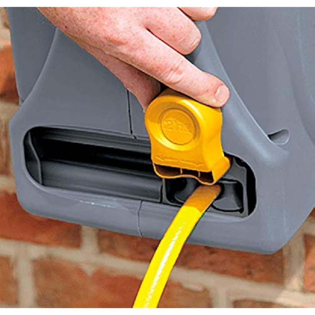 Hozelock 2-in-1 Compact Hose Reel (25m) – Portable & Wall-Mounted