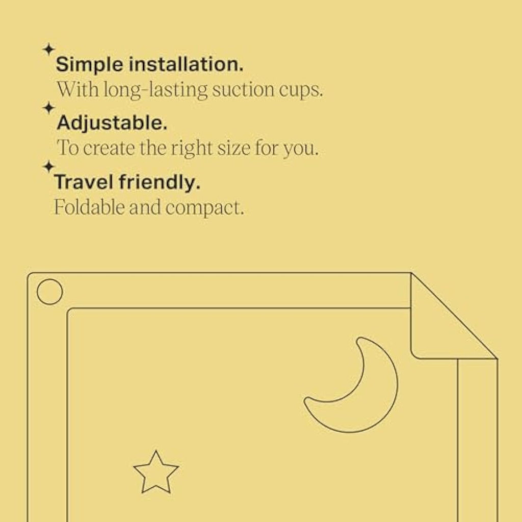 Tommee Tippee Portable Blackout Blind – Large Adjustable Travel Shade