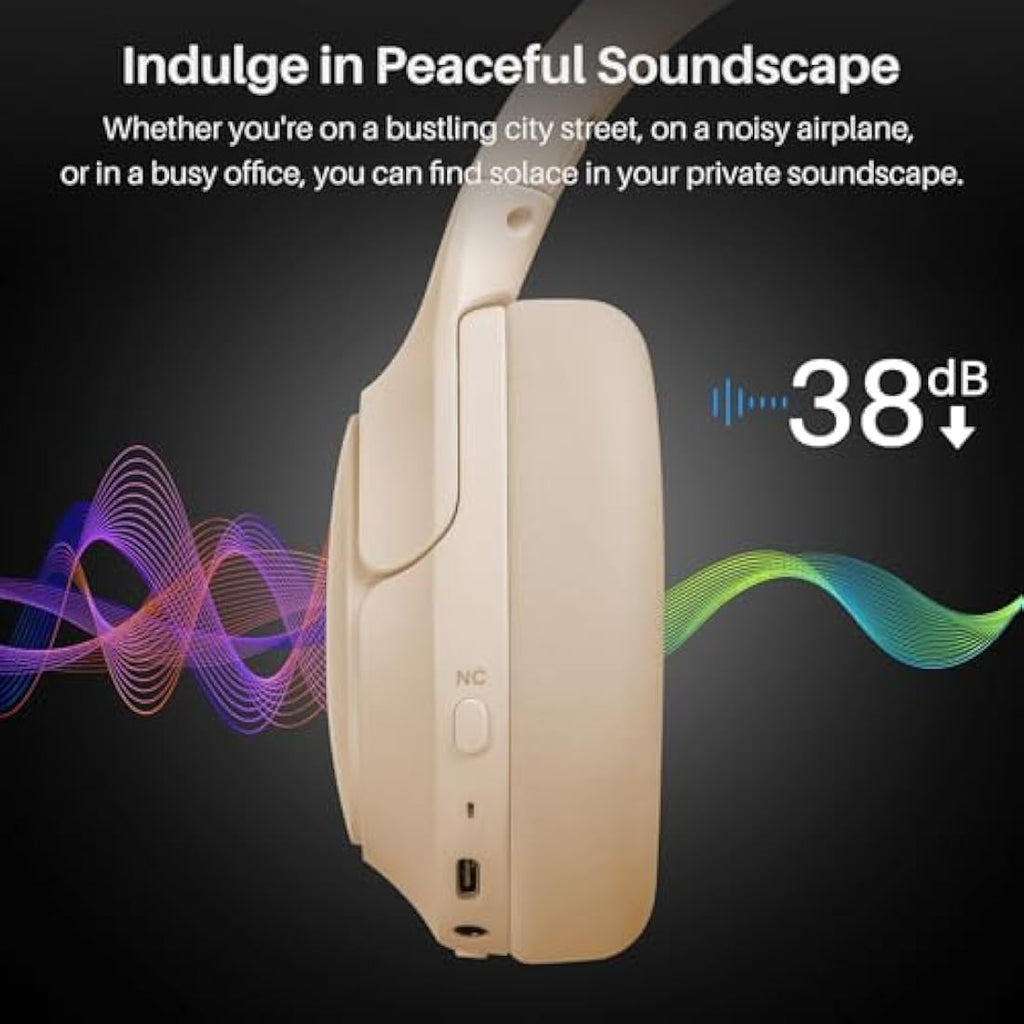 TOZO HT2 Hybrid Active Noise Cancelling Over Ear Wireless Headphones