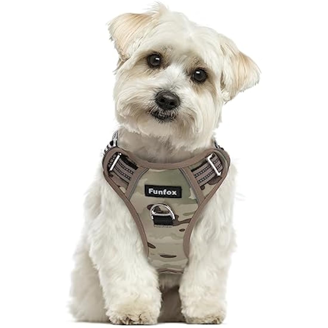 No Pull Dog Harness – Reflective Breathable Vest, Camo Green