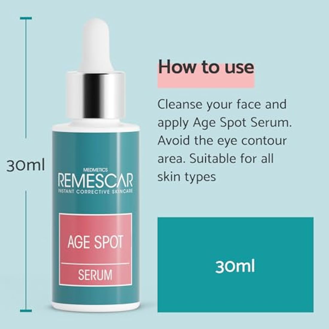 Remescar Age Spot Serum 30ml | Dark Spot Corrector with Bakuchiol