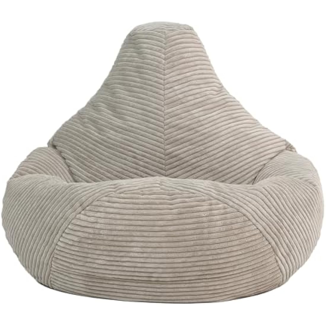 icon Dalton Kids Corduroy Bean Bag Chair – Beige Supportive Recliner
