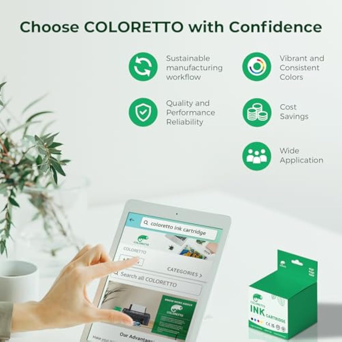 COLORETTO PG-540XL CL-541XL Ink Cartridges for Canon Pixma MG3650s TS5150