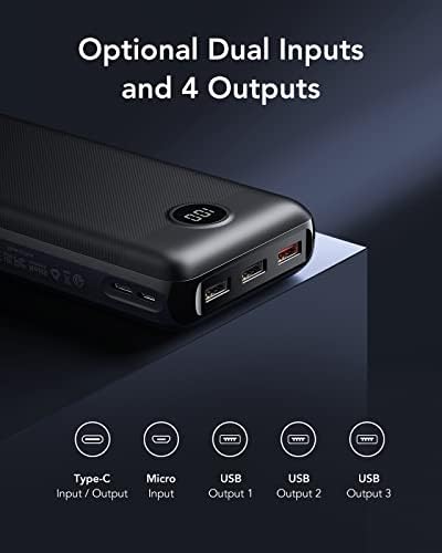 VEGER 20W PD Fast Charging Power Bank | 30000mAh USB C Portable Charger