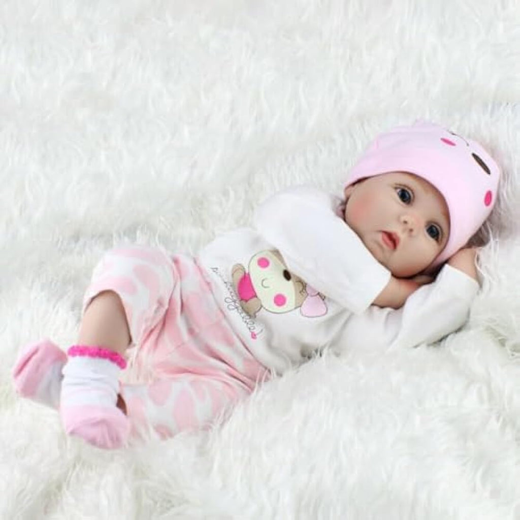 Jolof Store 22 Inch Reborn Baby Doll - Lifelike Silicone Vinyl Toddler