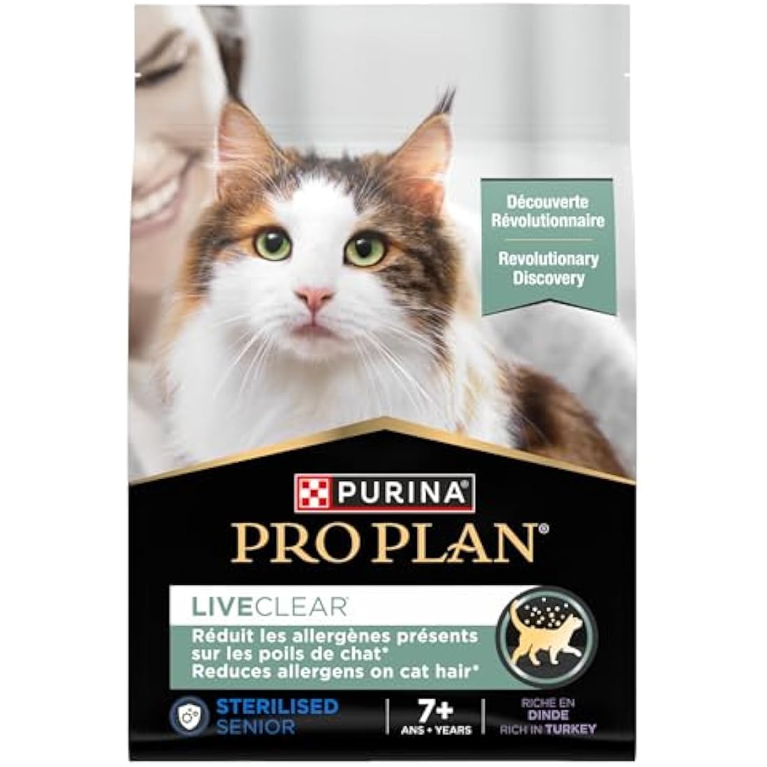 Purina Pro Plan LiveClear Senior 7+ Sterilised Turkey Dry Cat Food 2.8kg