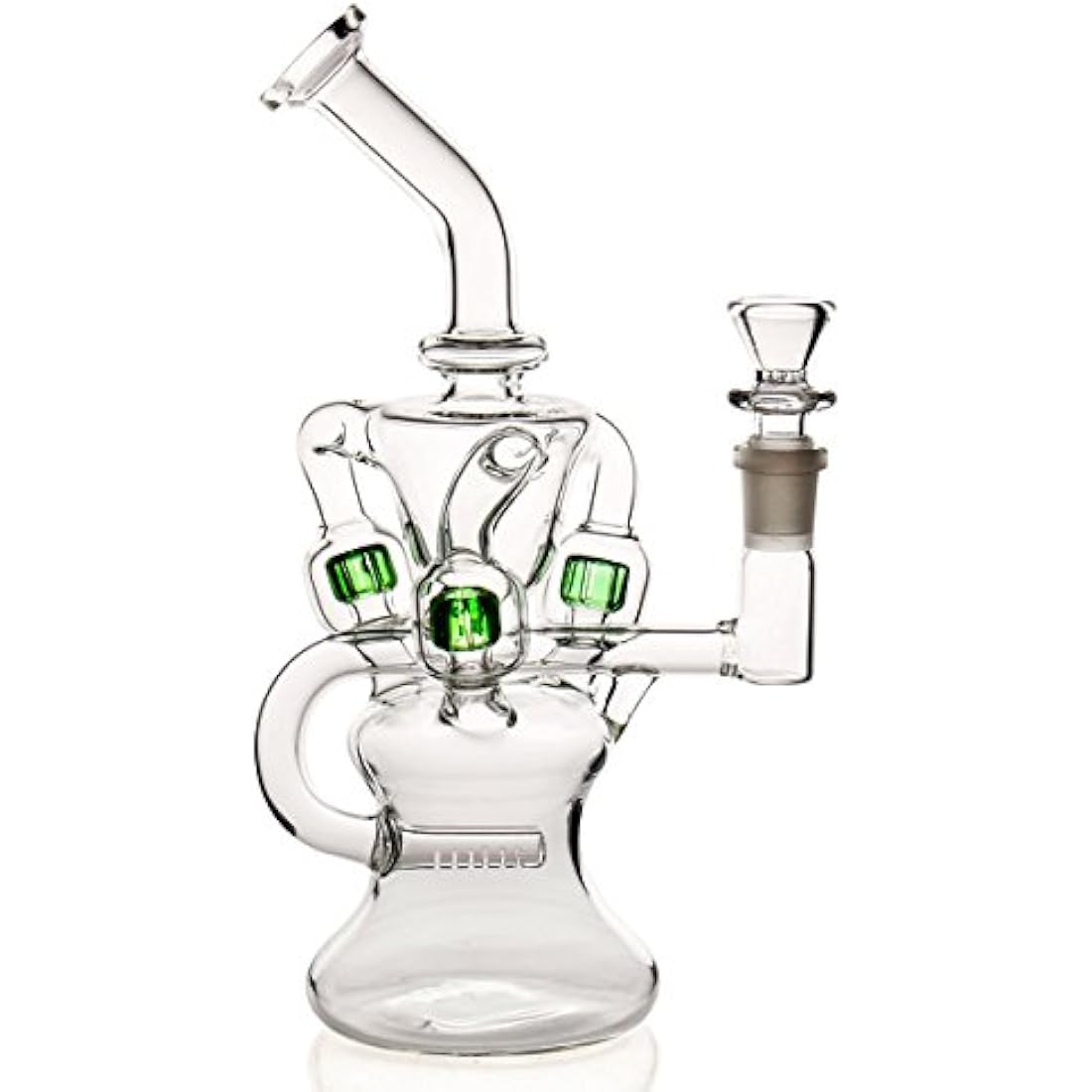 Jolof Store 24cm Acrylic Glass Bong | Straight Pipe Percolator Bubbler