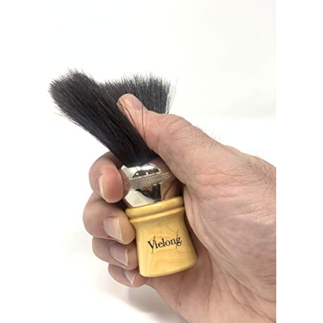 Vielong Black Horse Hair Shaving Brush – Traditional Grooming Tool