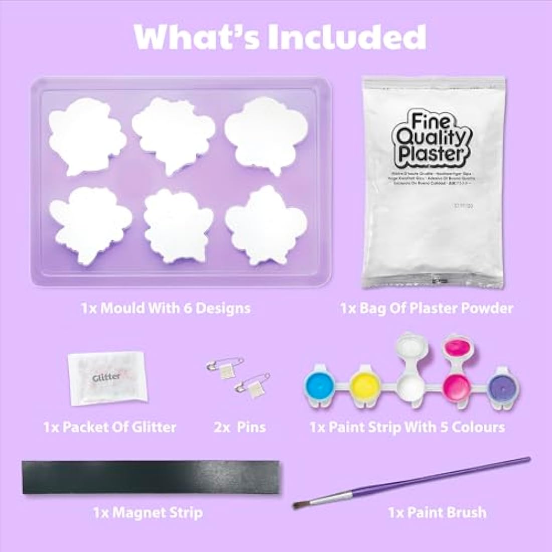 4M Mould and Paint Unicorns – Kids DIY Fridge Magnet and Badge Craft Kit