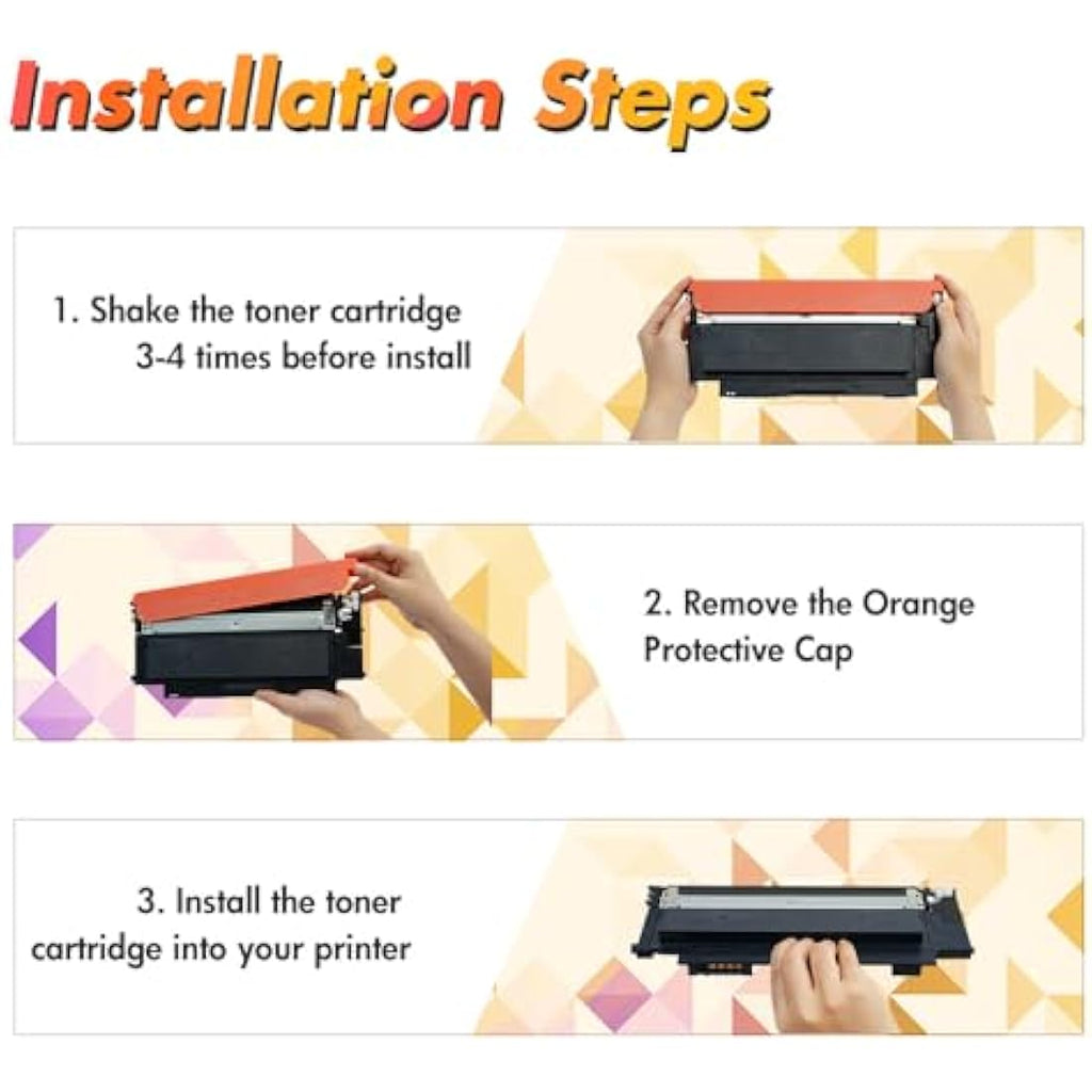 CLT-P404C Toner Cartridge 4-Pack for Samsung Xpress SL-C480W C430W