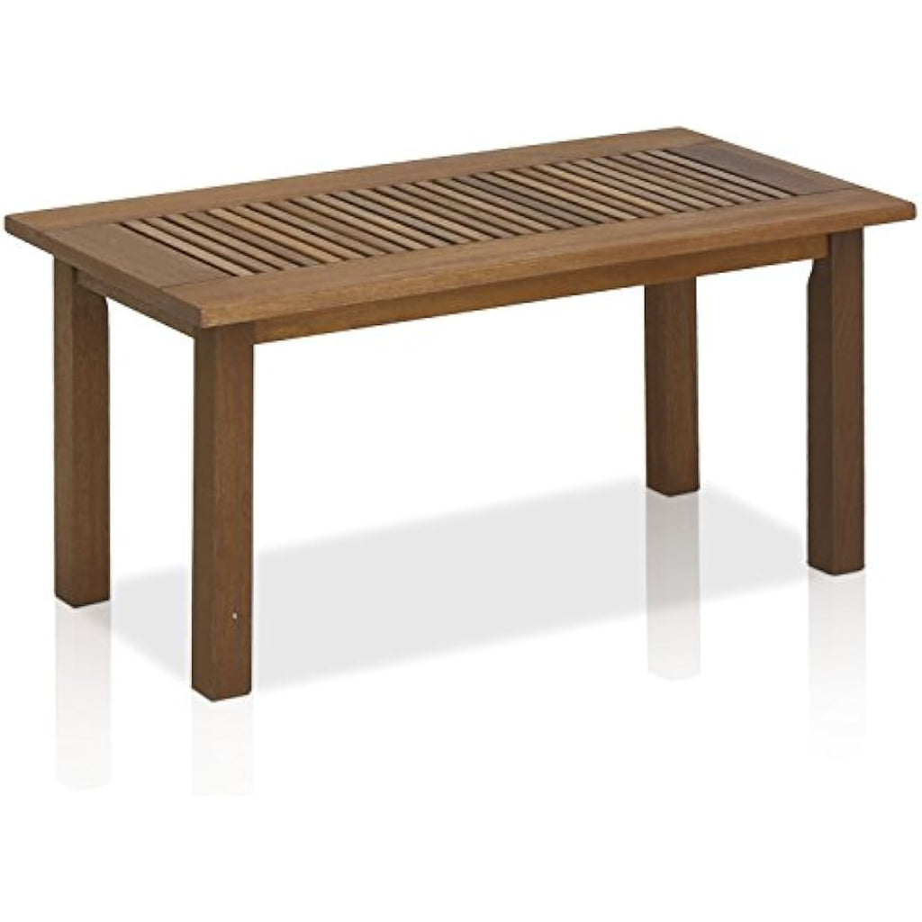 Furinno Tioman Hardwood Outdoor Coffee Table - Meranti Wood, Teak Oil