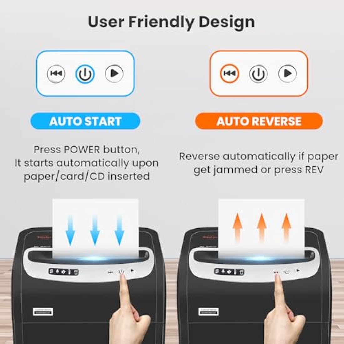 VidaTeco 20-Sheet Cross-Cut Paper Shredder – 60-Min Heavy Duty Office