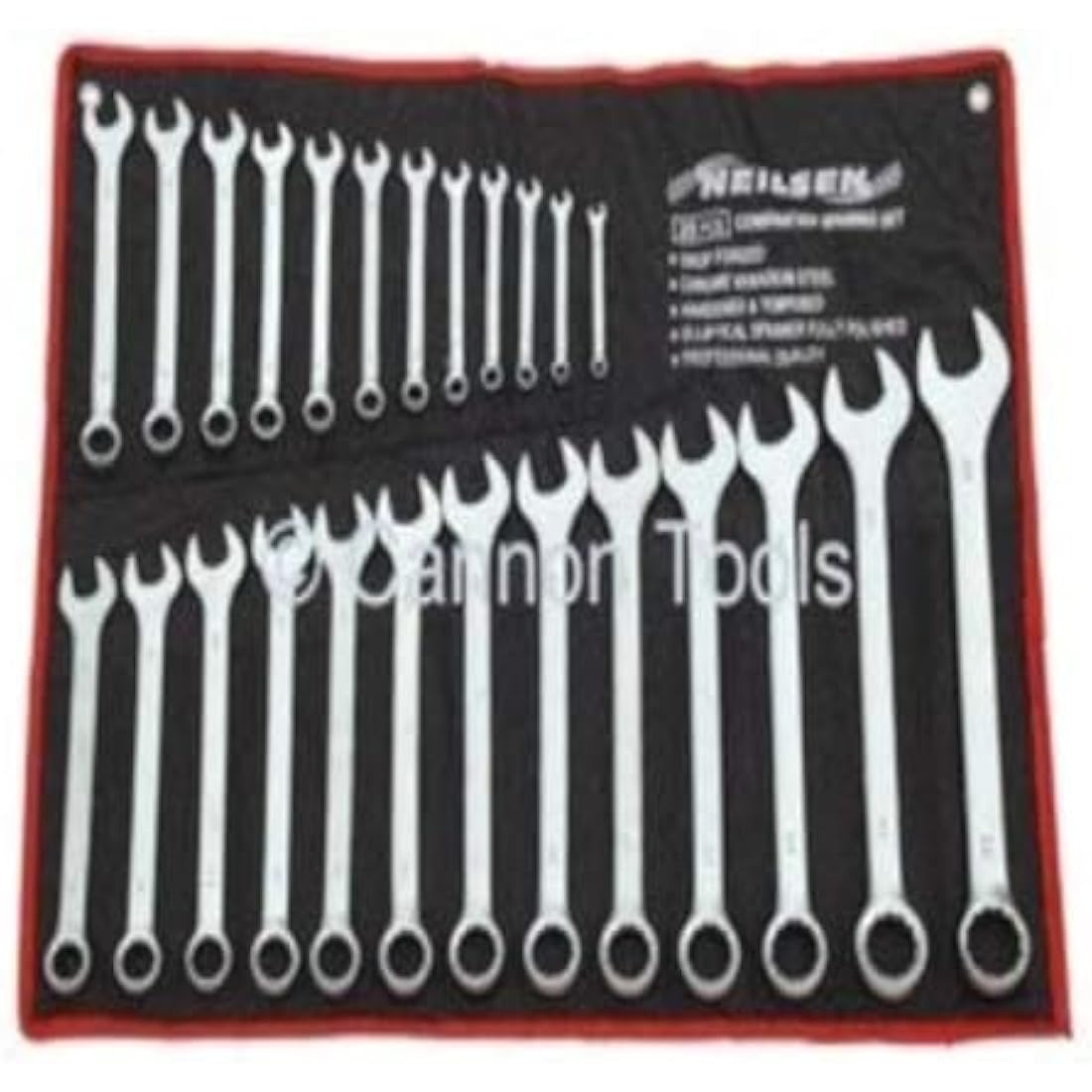 Neilsen 25pc Combination Spanner Set | 6-32mm Satin Chrome Vanadium