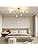 Modern Gold Sputnik Chandelier – 6-Light Industrial Ceiling Light