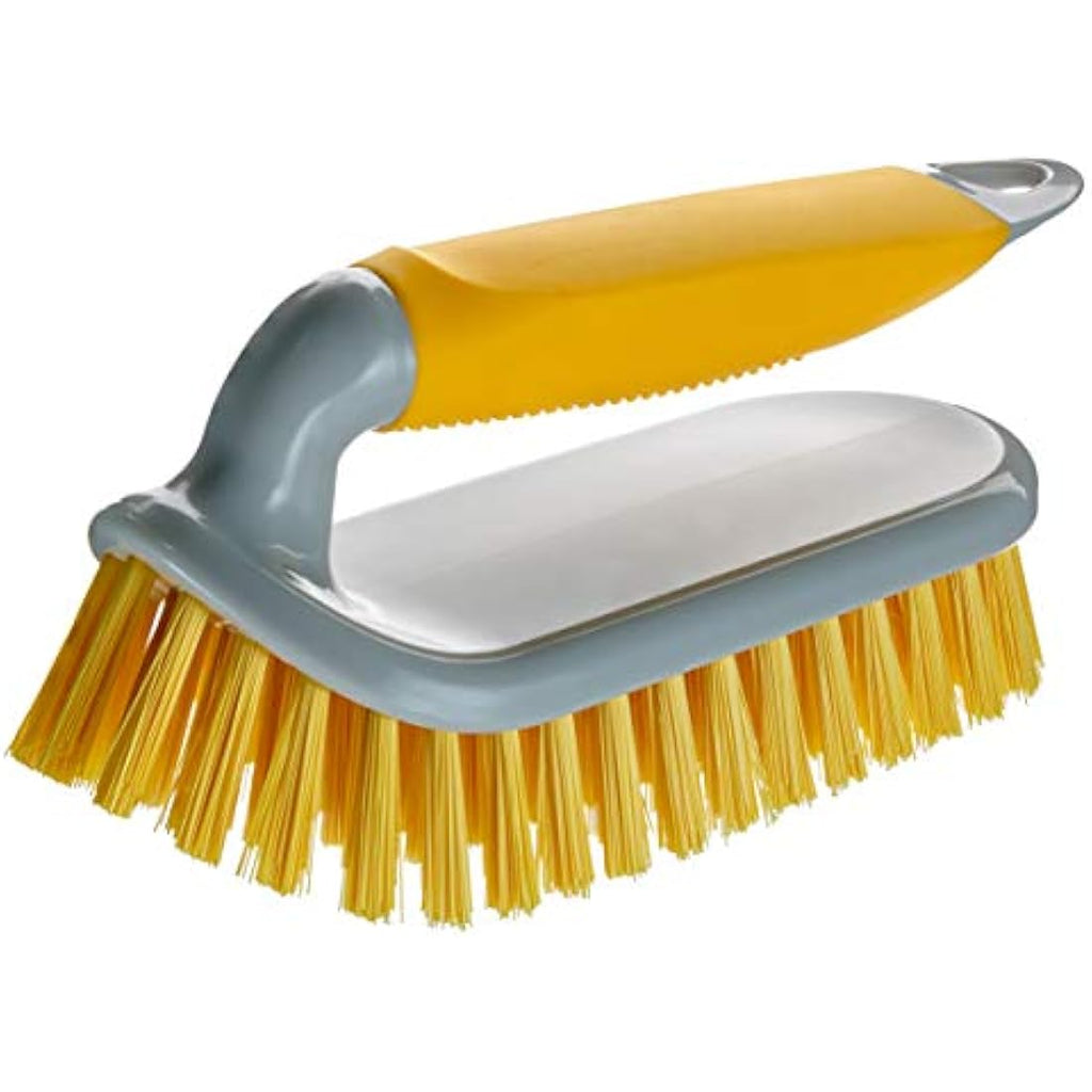 NCaan Heavy Duty Scrubbing Brush 2-Pack – Stiff Bristles & Non-Slip Grip