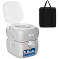 SereneLife Portable Toilet – 22L Leak-Proof Camping Porta Potty
