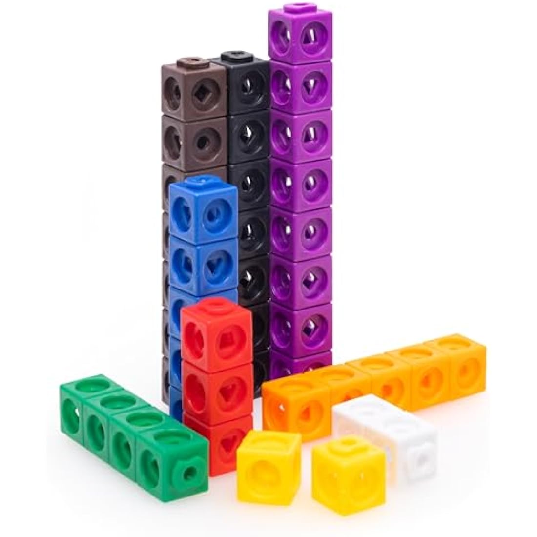 Jolof Store Maths Cubes – 100-Piece STEM Linking Cubes for Learning